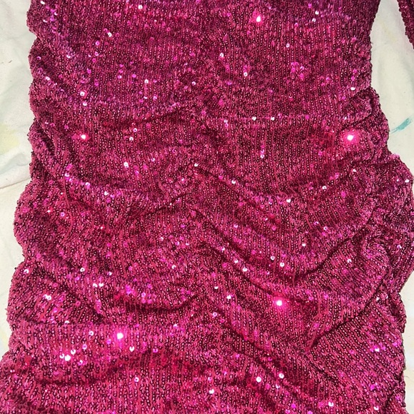 Parker pink sequined dress - Picture 16 of 17